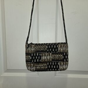 Vera Bradley Vintage Crossbody, Zebra, EUC